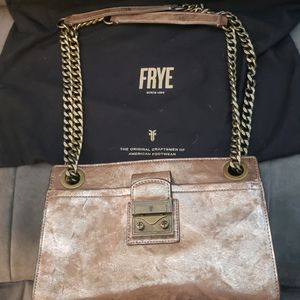 Frye Ella Metallic Double Chain Crossbody